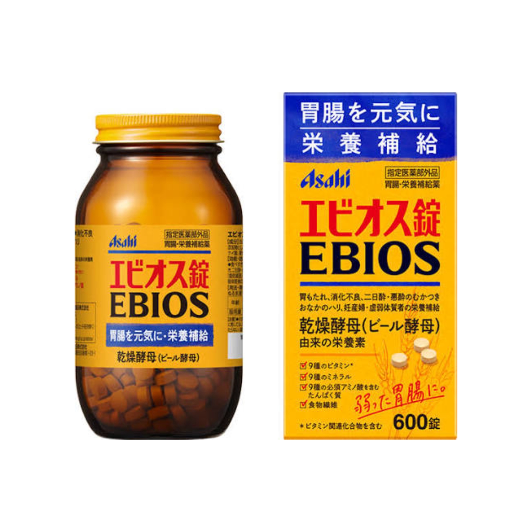日本Asahi Ebios 愛表斯錠營養補充劑600錠