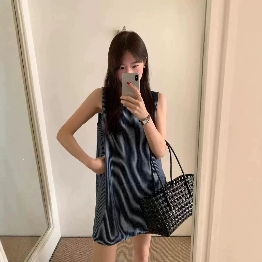 DR291韩版长款连衣裙