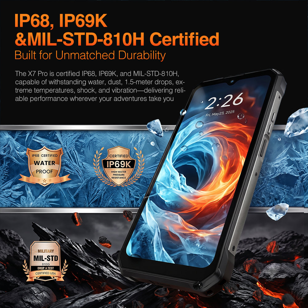AGM X7 Pro 5G三防手機｜熱成像 10000mAh｜MobiDealerHK