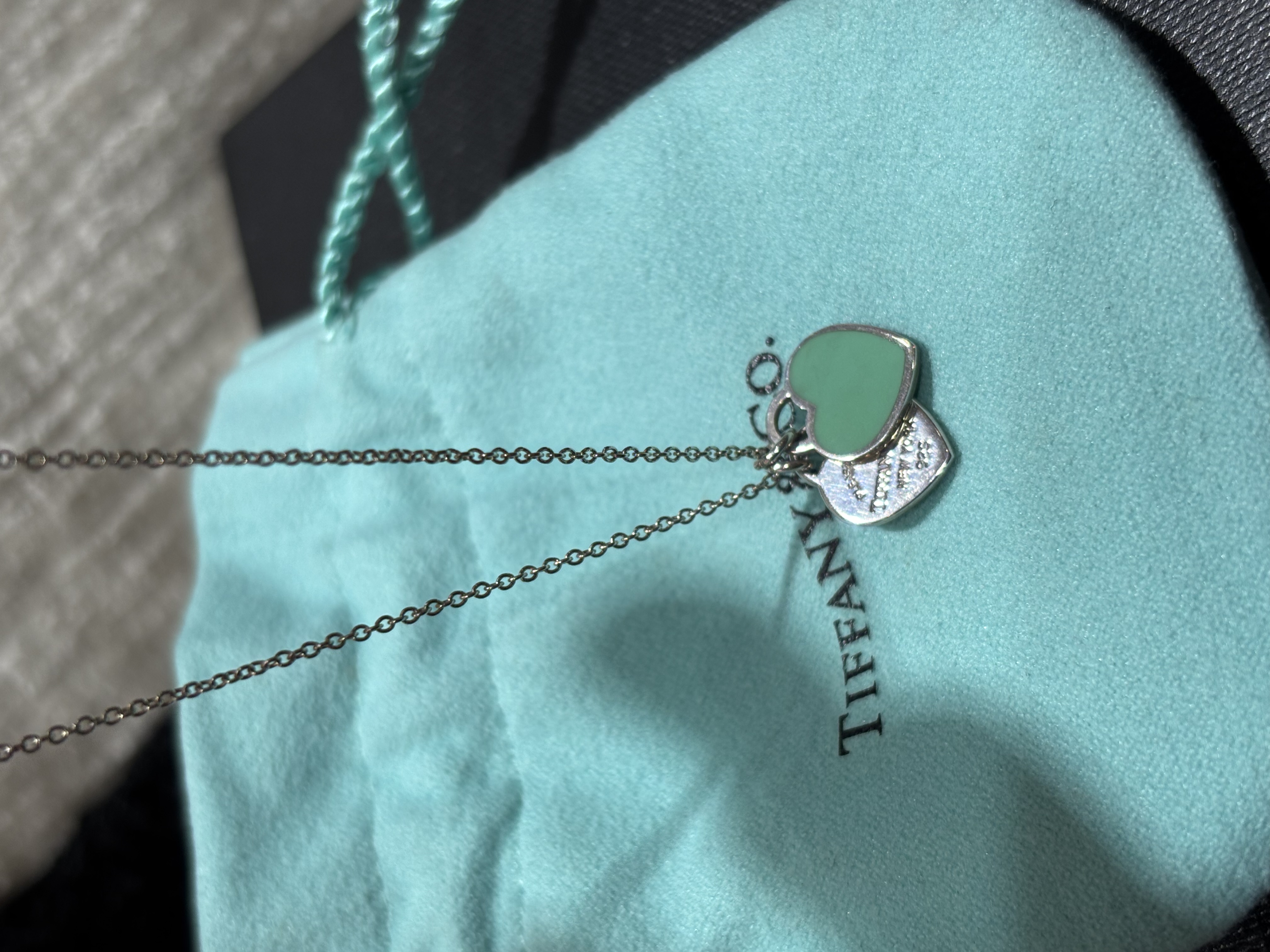 Tiffany & Co. 925 Heart Necklace 100%Authentic, 98%new
