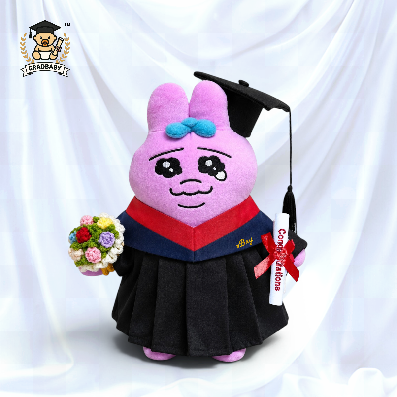  Opanchu Usagi 香港大學底褲兔畢業公仔 27cm｜可加繡英文名字｜HKU 畢業禮物