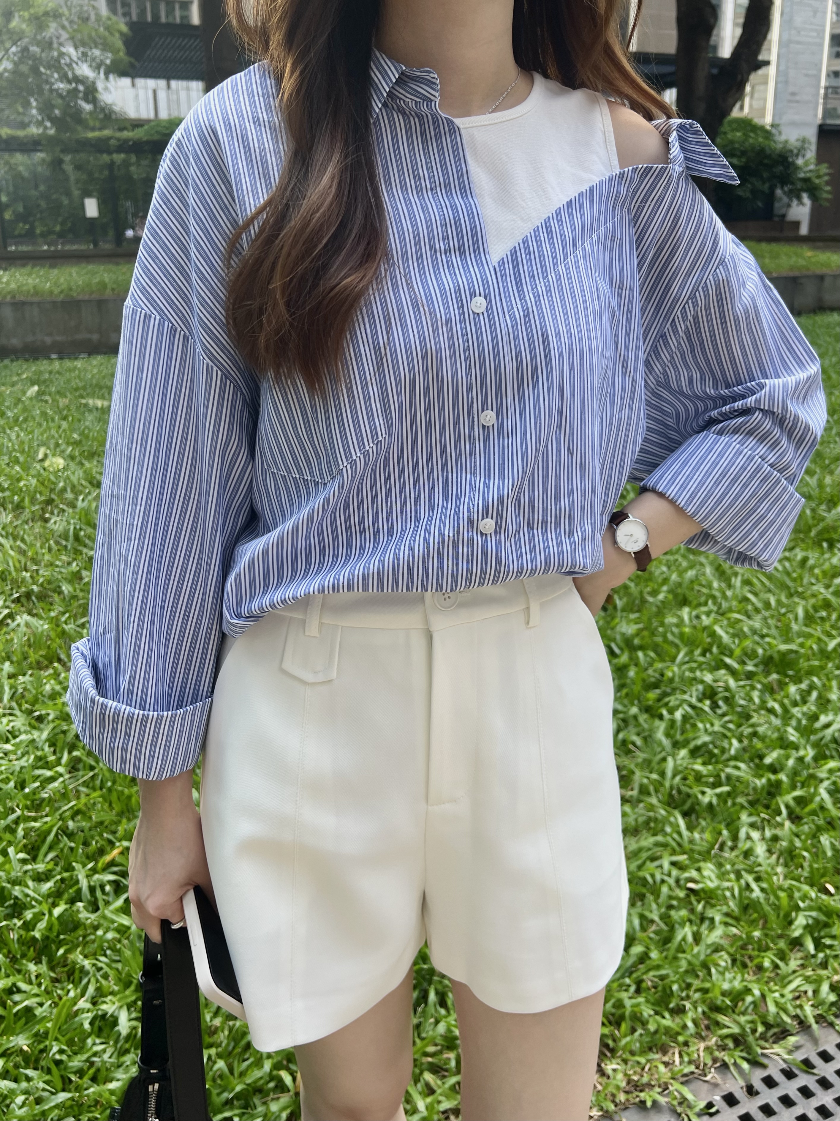 自留推薦假兩件恤衫 現貨