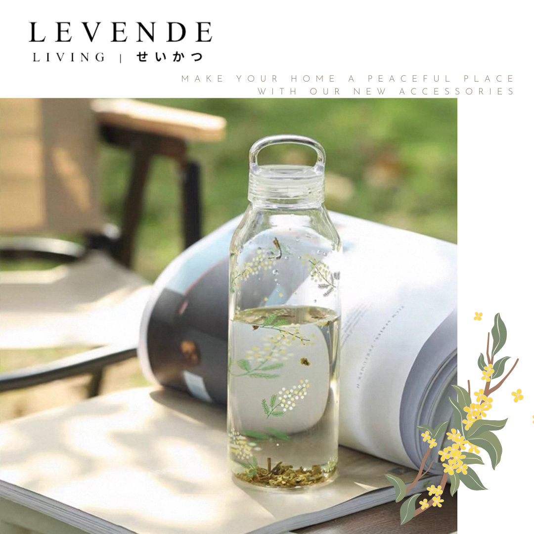 Levende 含羞草高硼硅耐熱手提玻璃瓶