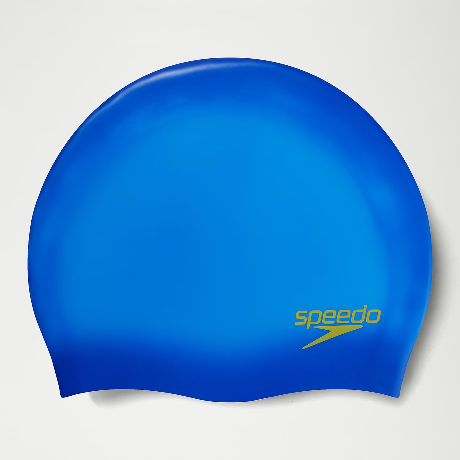 SPEEDO矽膠泳帽/J PLAIN MOULDED/BU