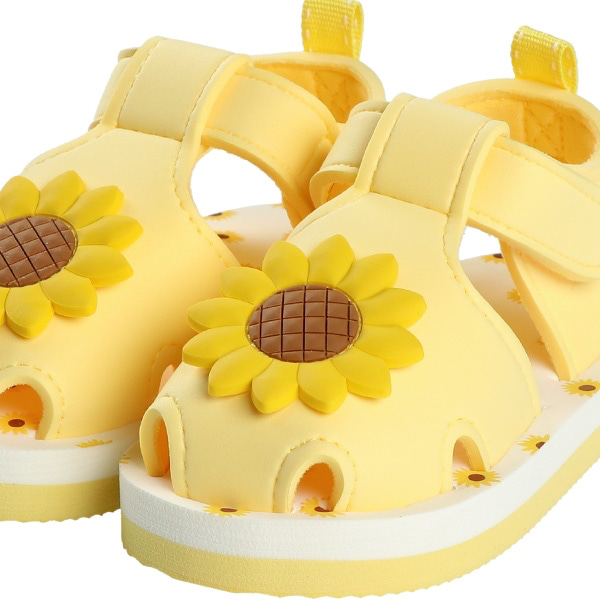 🇯🇵預訂 日本直送🇯🇵向日葵圖案淺黃色EVA涼鞋