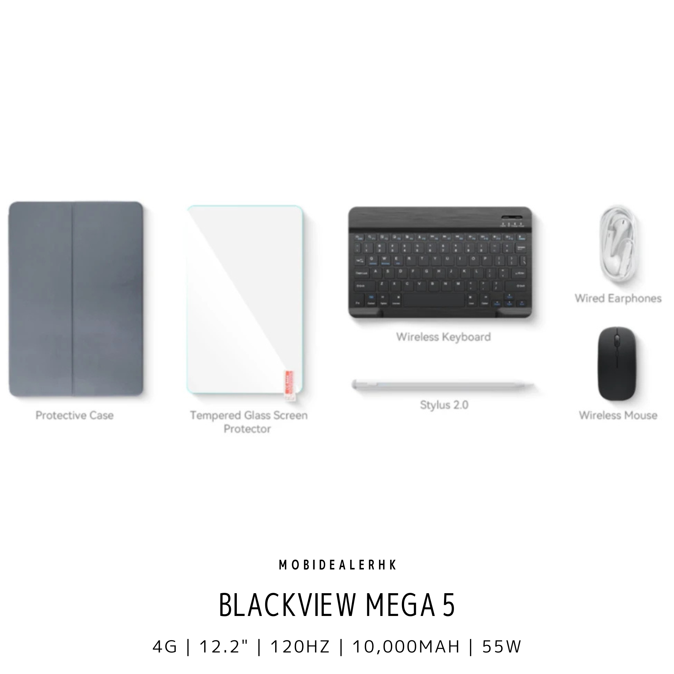 Blackview Mega 5 | 4G | 平板電腦 | 12.2" 2.4K 大屏 | 10000mAh 大電量