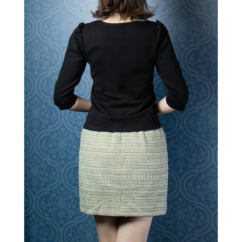 (SOLD OUT) The 40s Double Sweetheart Top -Black(FM149)