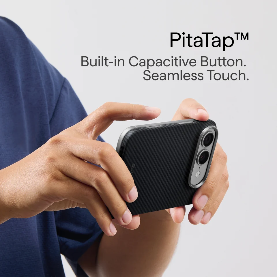 PITAKA iPhone Duo Edge Case (PitaTap™) (Back Cover only)