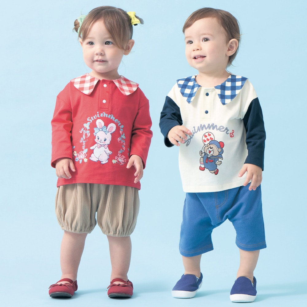 【⭐訂購⭐】 🇯🇵日本直送 🌀SWIMMER 復古風 格紋翻領 長袖TEE［3款選］🌀 [PLBA-0109][260313]