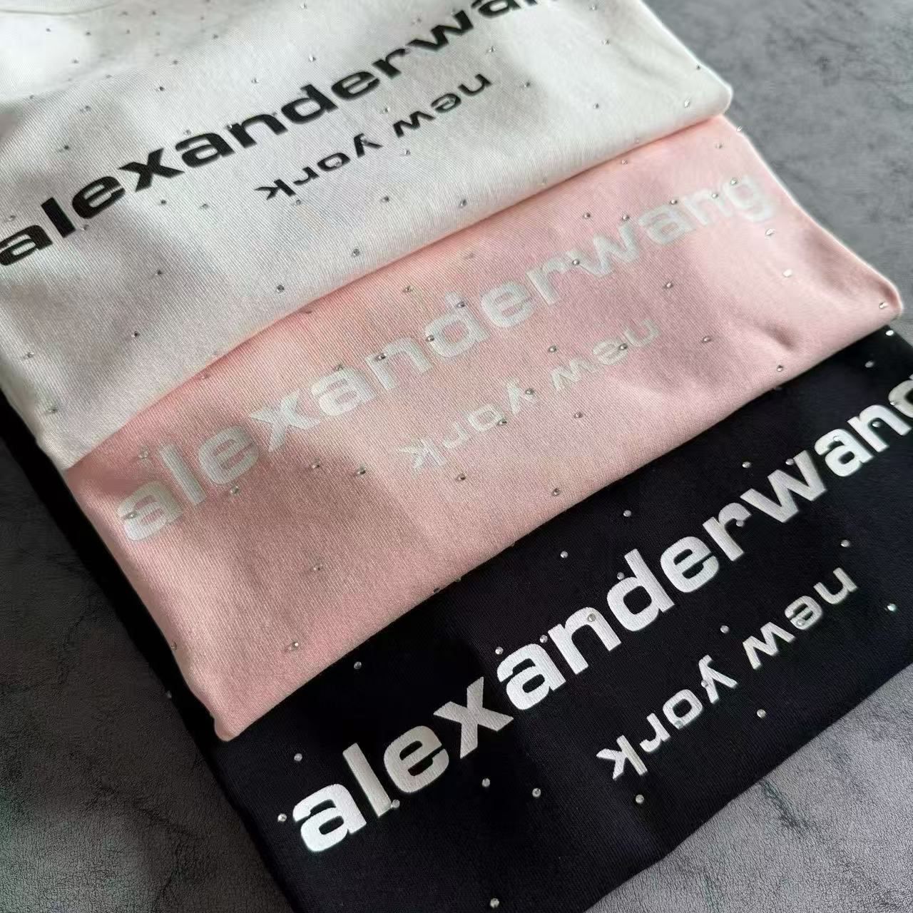 🟥BB00363🟥alexander wang Crystal Logo T (女裝)