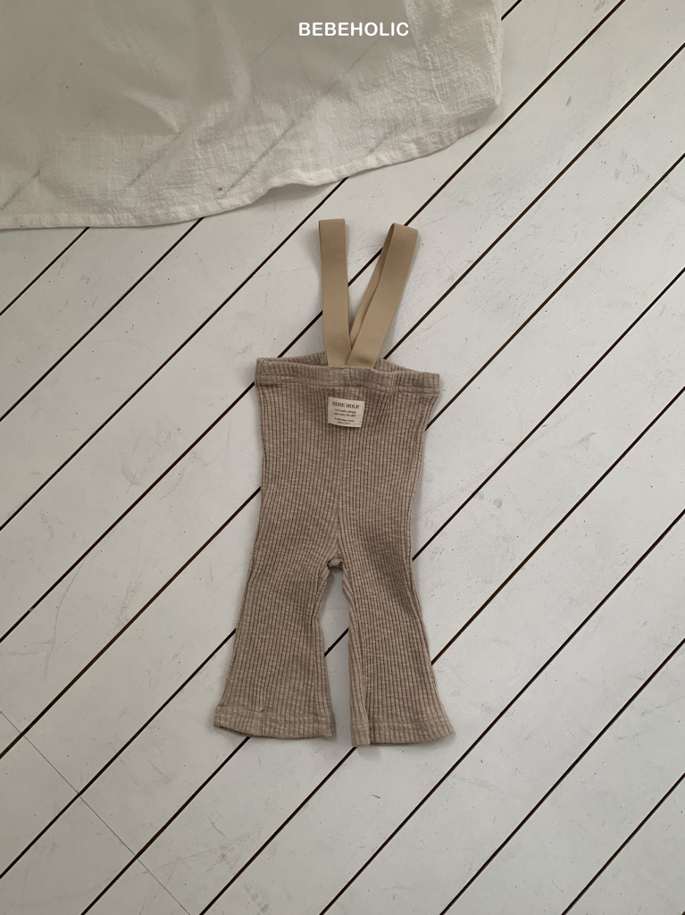 🌸預訂 韓國直送🌸🇰🇷BEBEHOLIC三色標籤羅紋吊帶褲