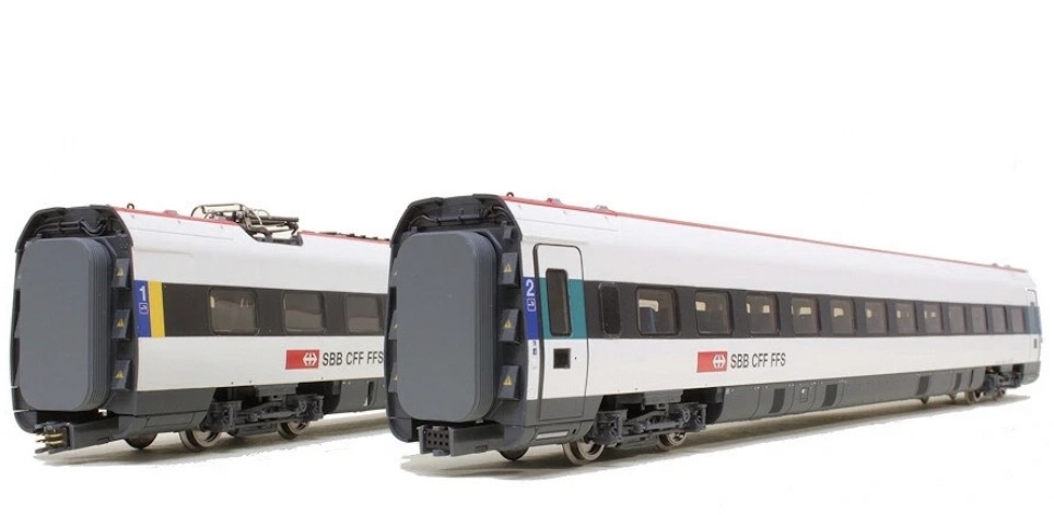 Roco ICN “阿爾伯特愛因斯坦” RABDe 型 5 節電動動車組，附 SBB 數位音效，HO 比例，全新