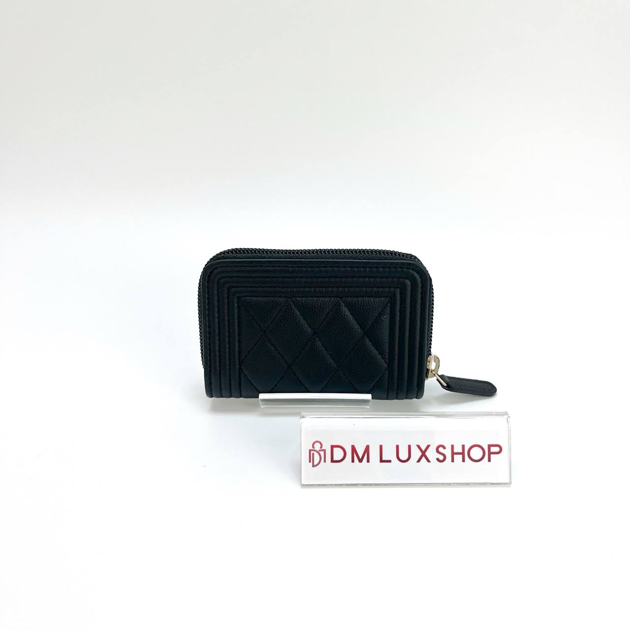 Chanel Boy Black Caviar Small Wallet (Serial 23)