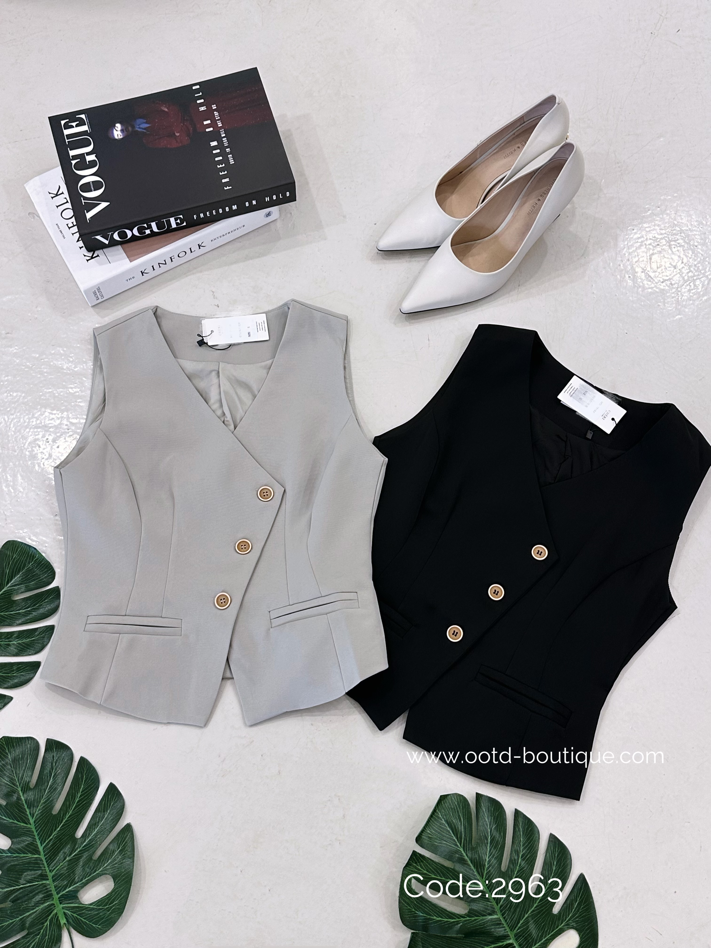 2963 PREMIUM SUIS VEST BLOUSE