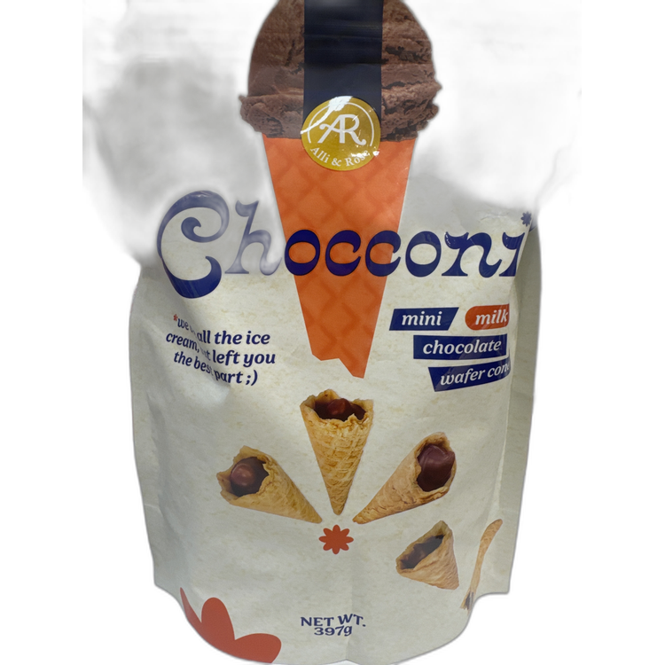 Alli & Rose Chocconi 牛奶巧克力迷你甜筒餅乾