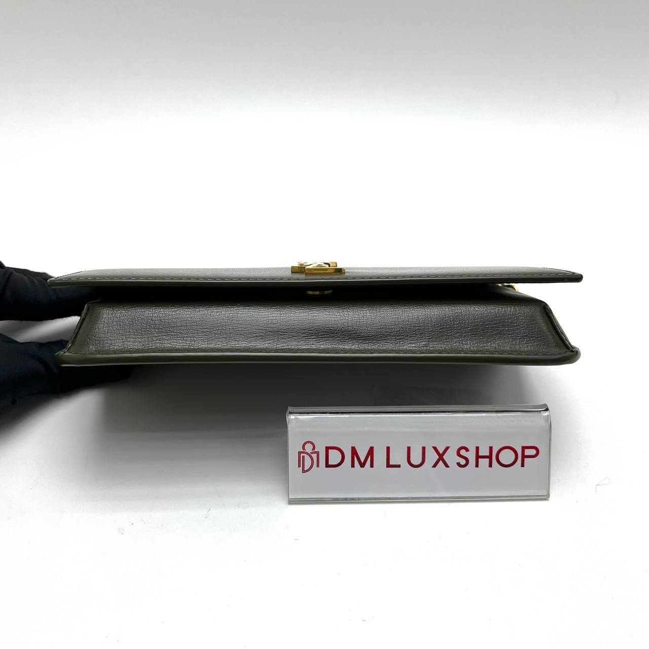YSL Cassandre Phone Holder Green