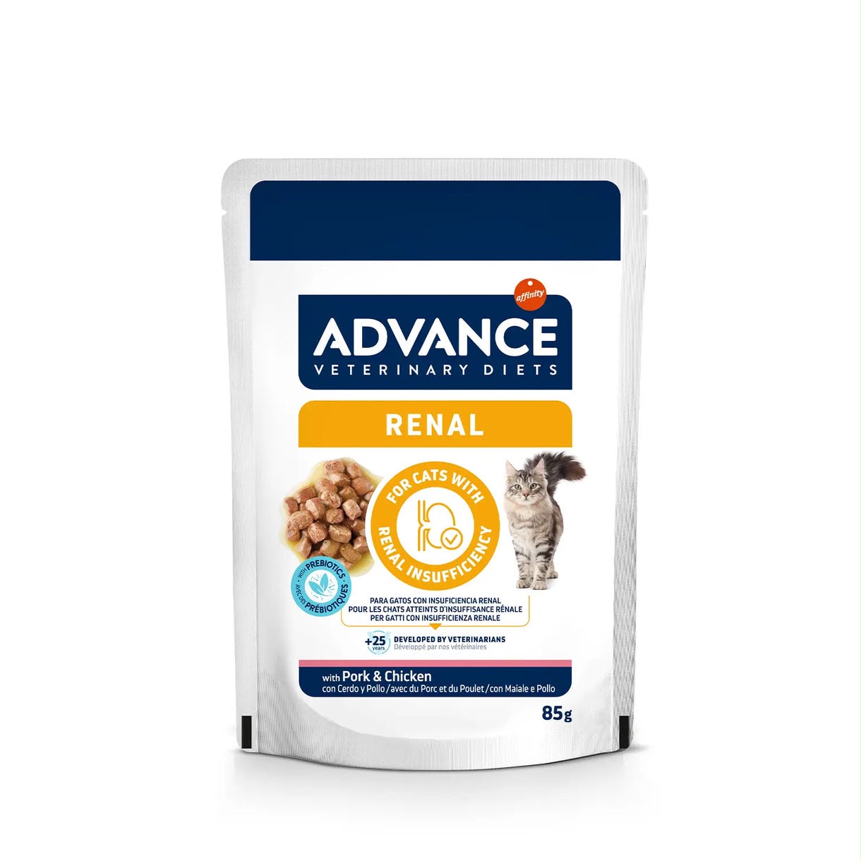 ADVANCE VETERINARY DIETS 貓用腎臟處方糧 豬肉雞肉口味 85克