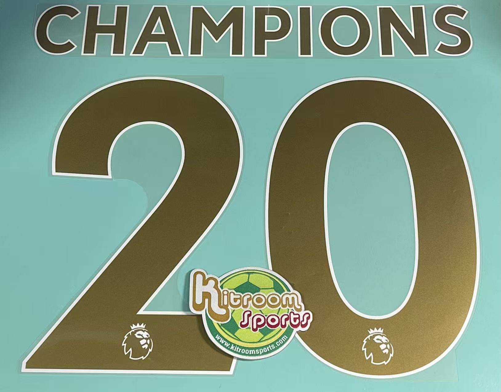 2019-20 Liverpool EPL CHAMPIONS #20 NAMESET