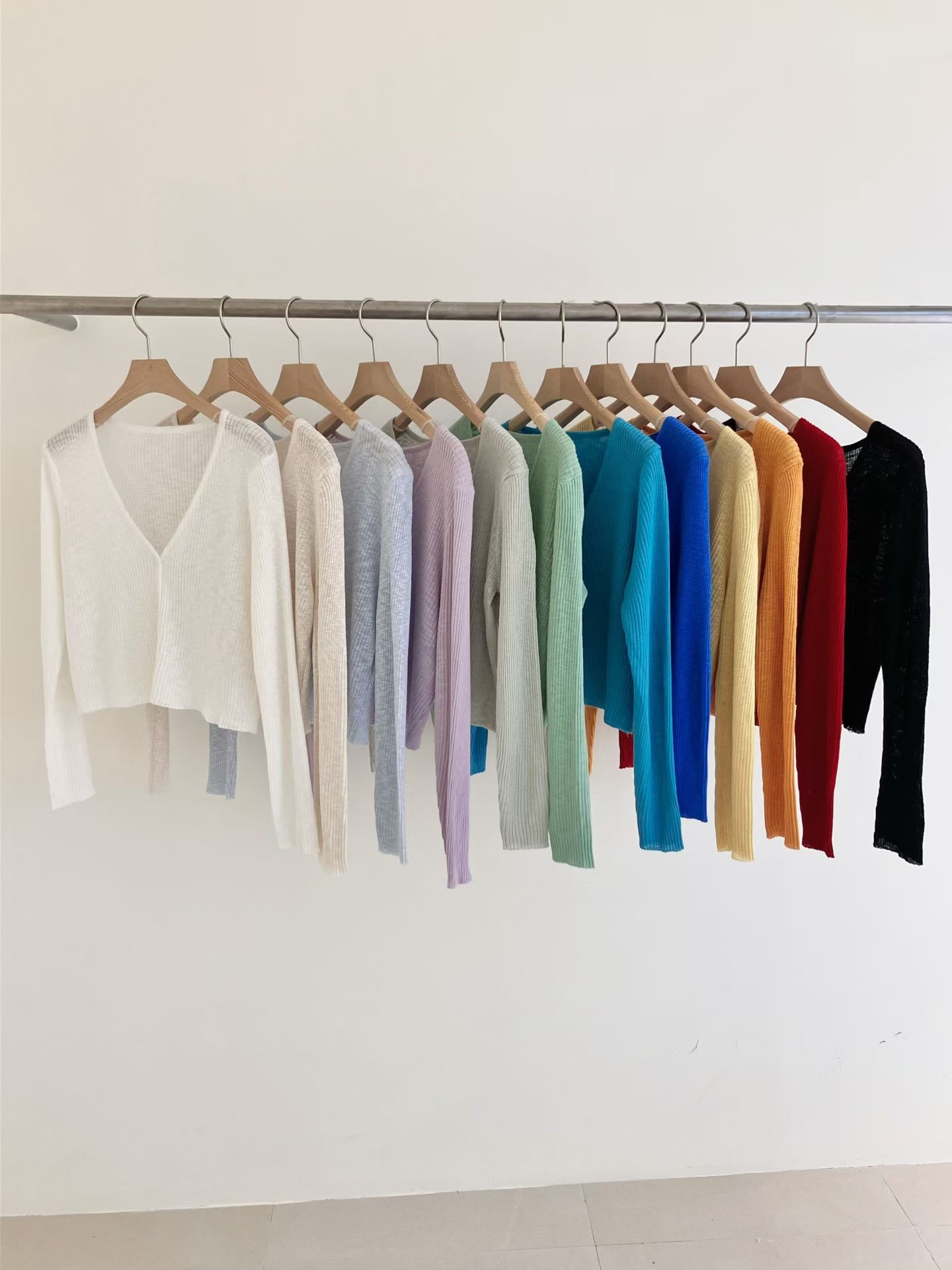 HA9 多色針織短版外套