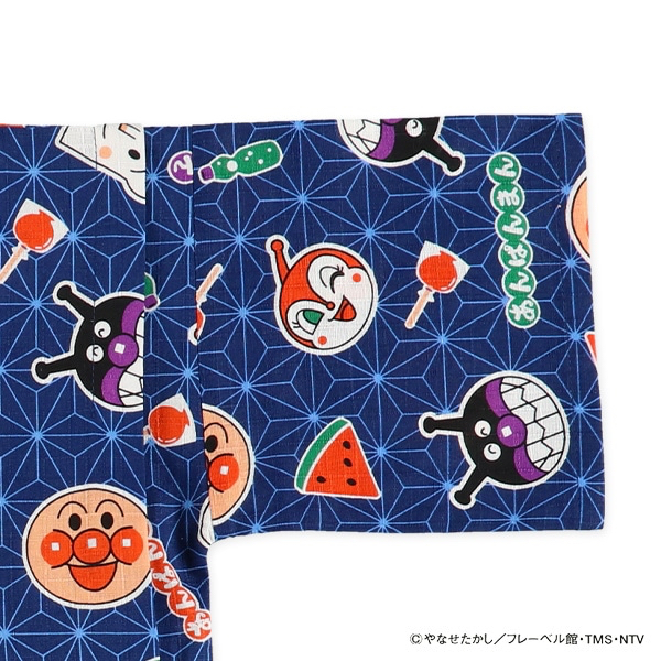 🇯🇵預訂 日本直送🇯🇵麵包超人滿印純棉藍色甚平上下套裝