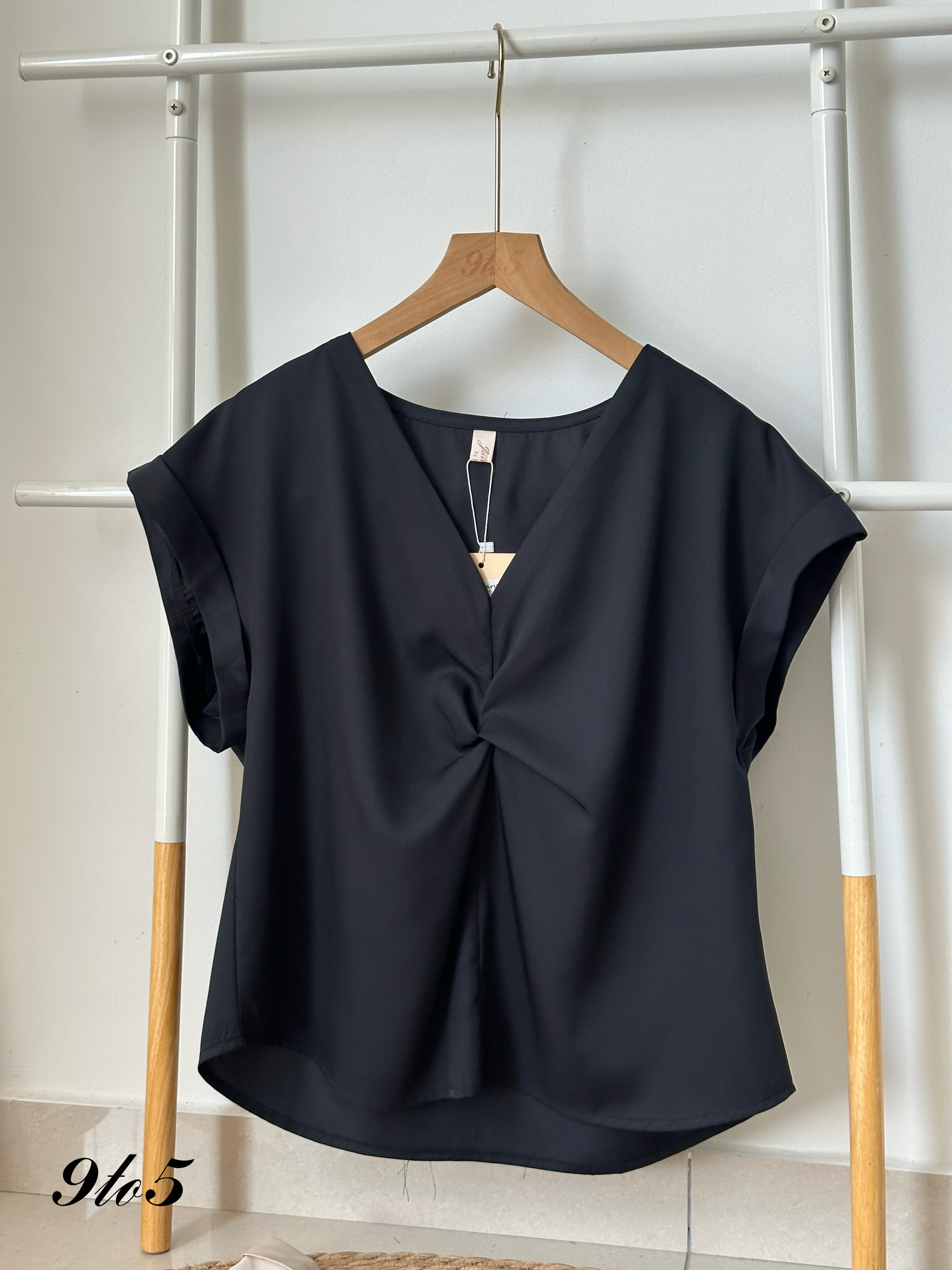 T3979 Cape Sleeve V Neck Top - 3 Colors