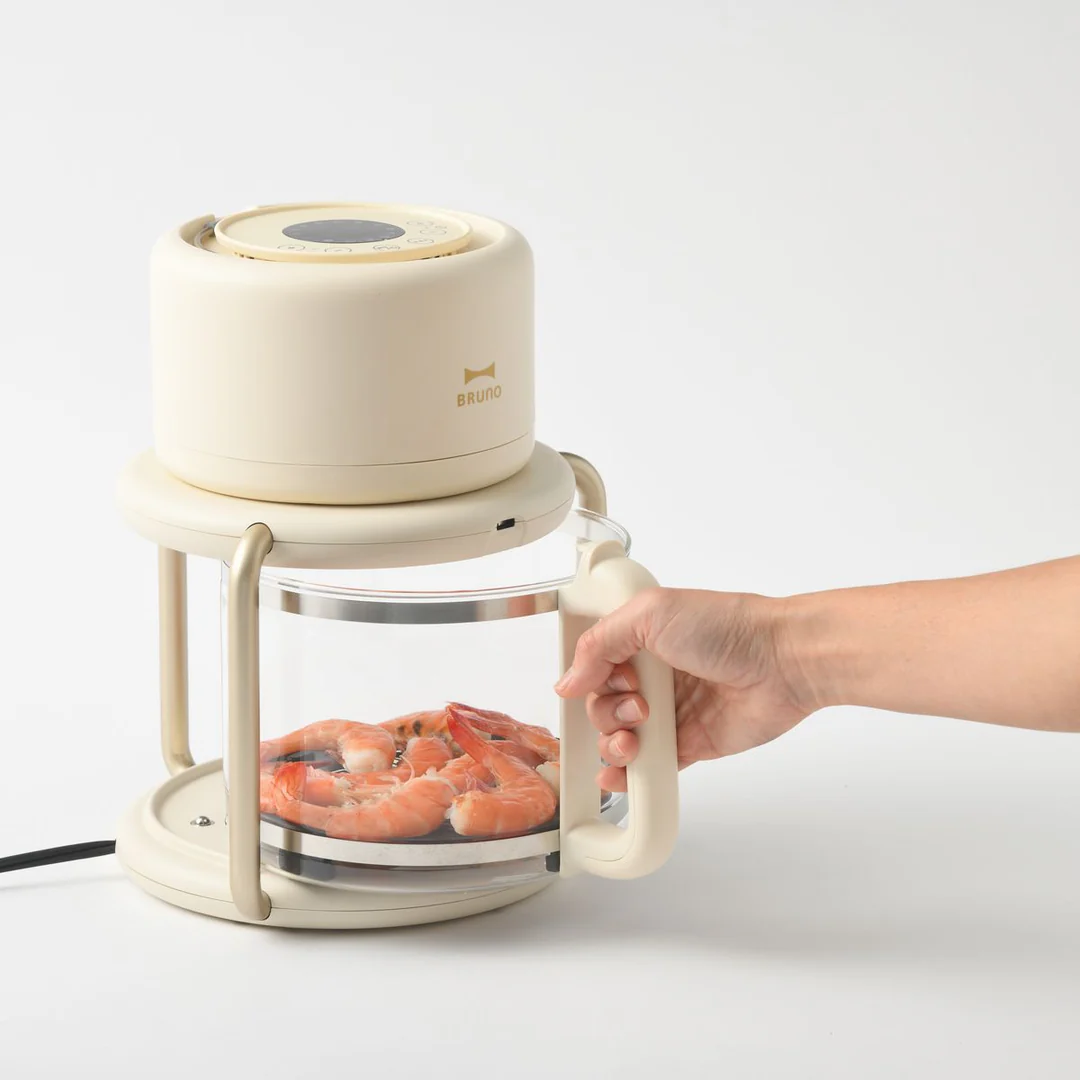 預購⭐️BRUNO 玻璃氣炸鍋 - [BOE122] (炭黑色 / 象牙色) (香港行貨) 