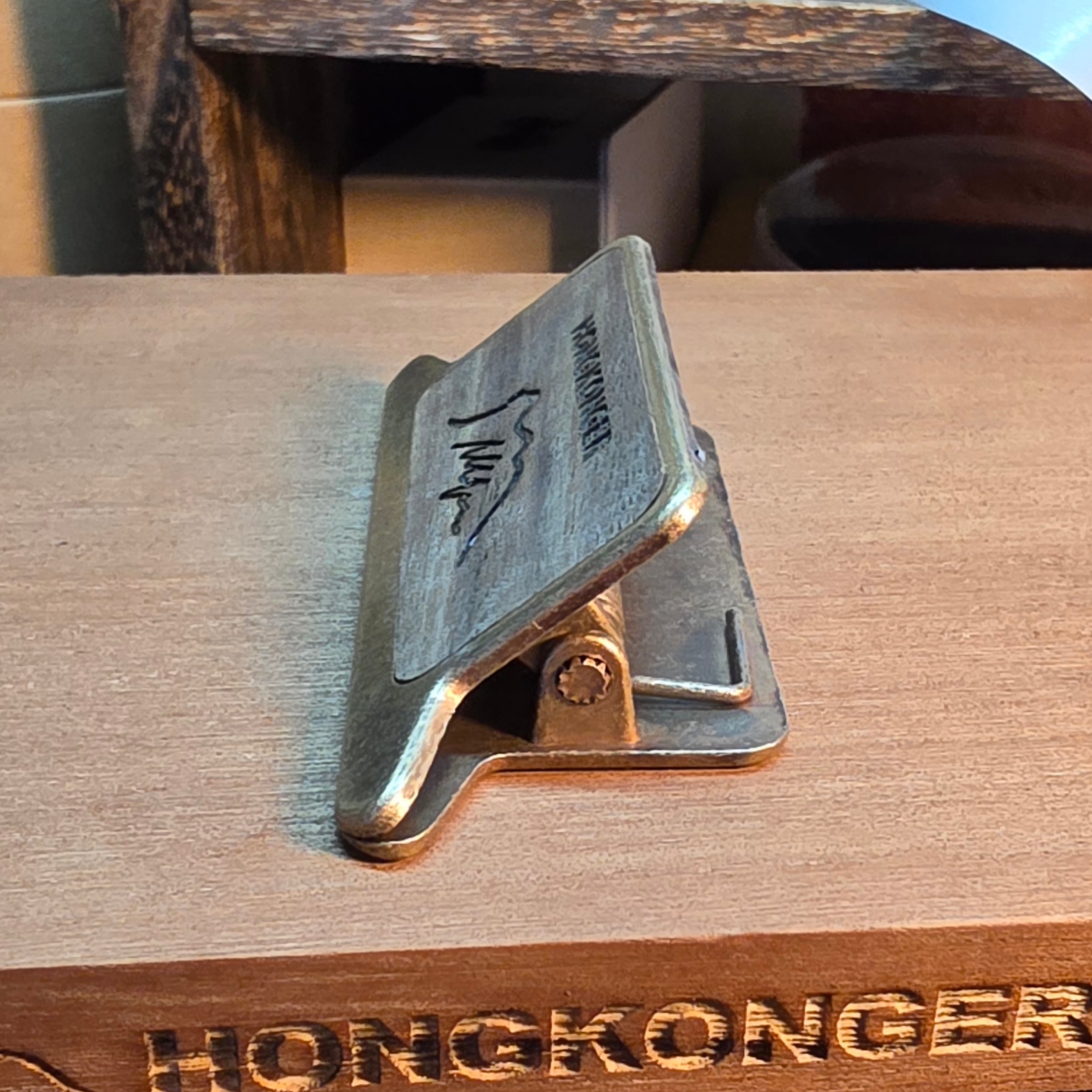 HONGKONGER 經典山形復古名片/票據大號強力夾