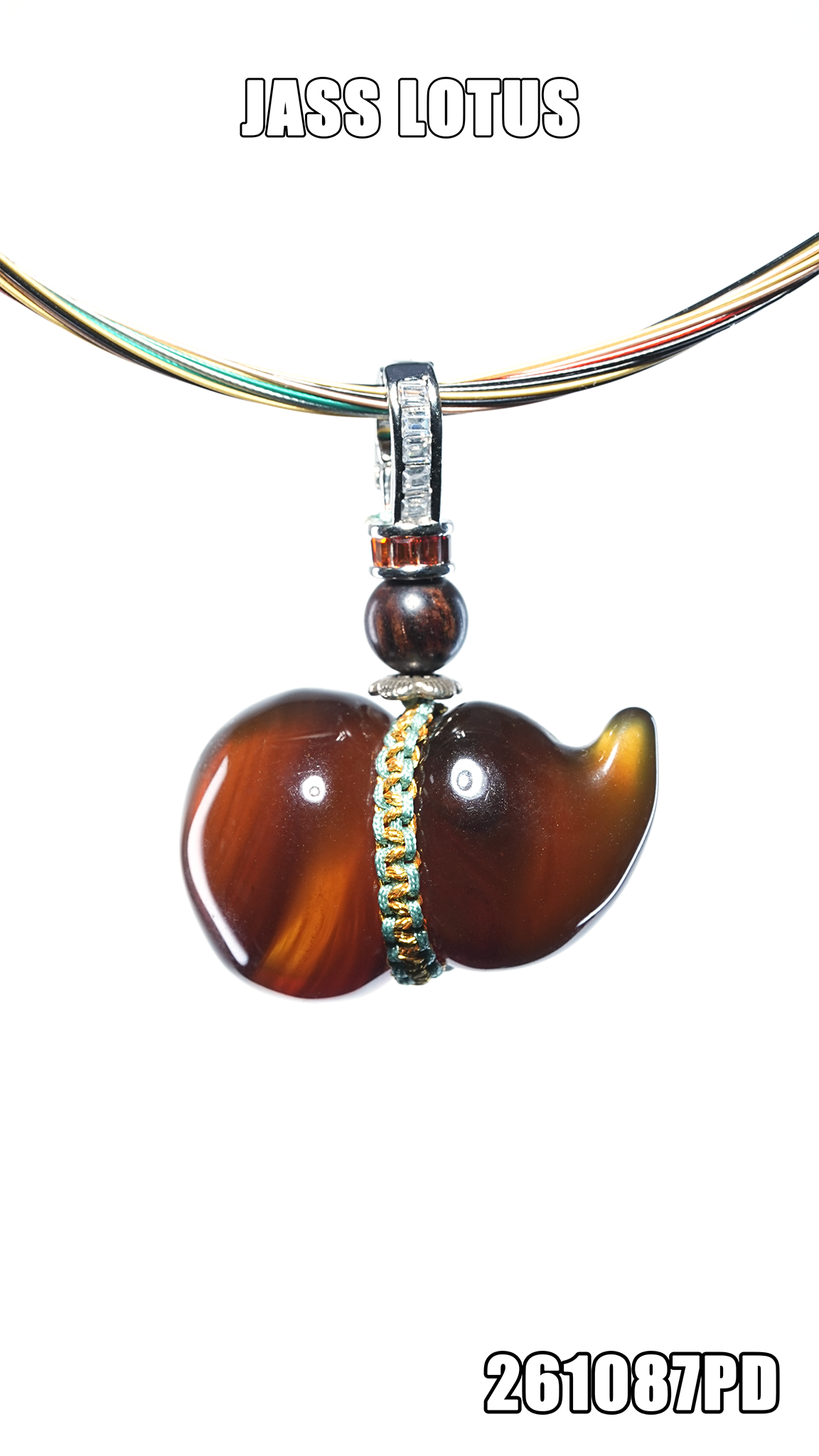 緬甸天然琥珀植物紫羅蘭珀葫蘆吊墜