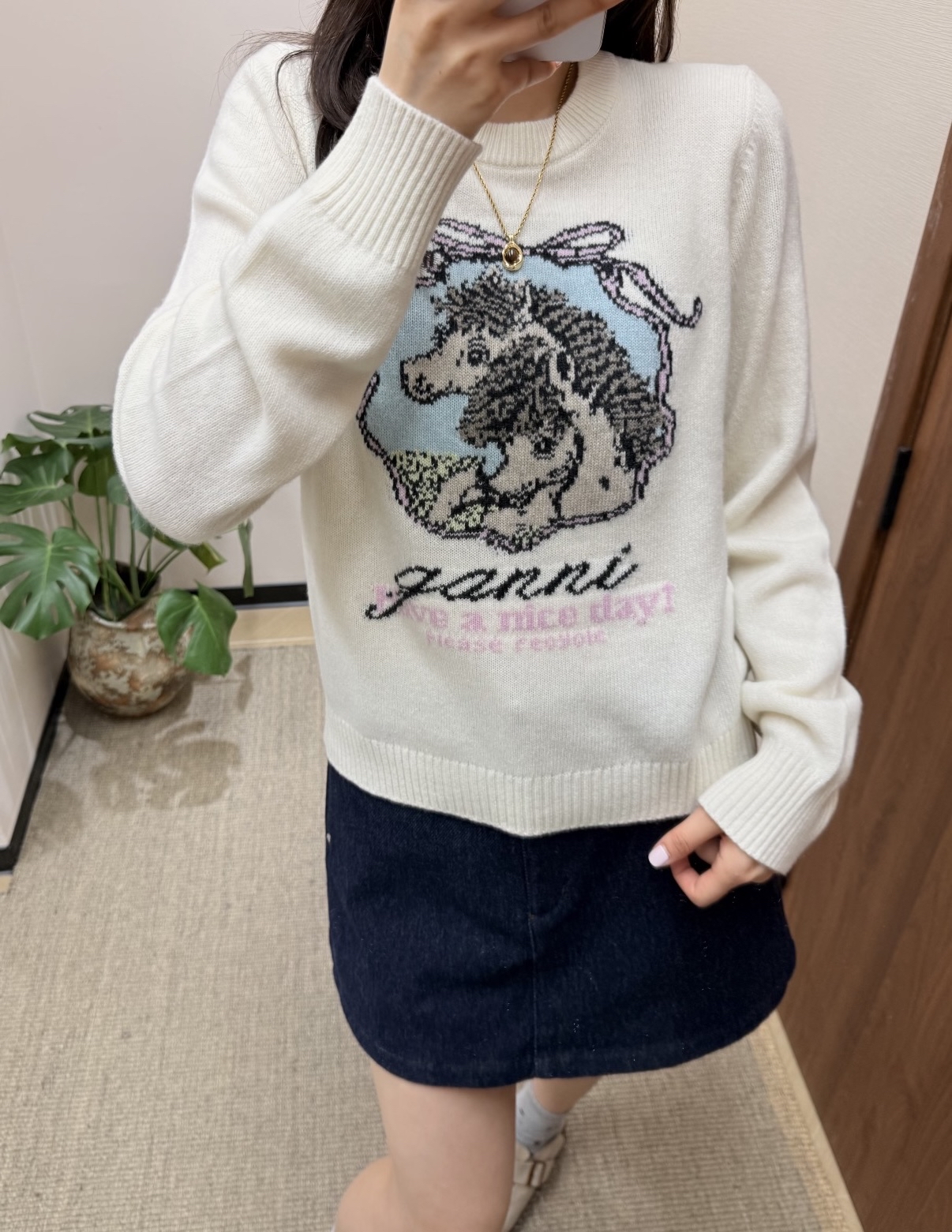 限時優惠 ❤️熱賣款✨新款🆕訂貨🍒GANNI 長袖冷衫  Size XS S M L 