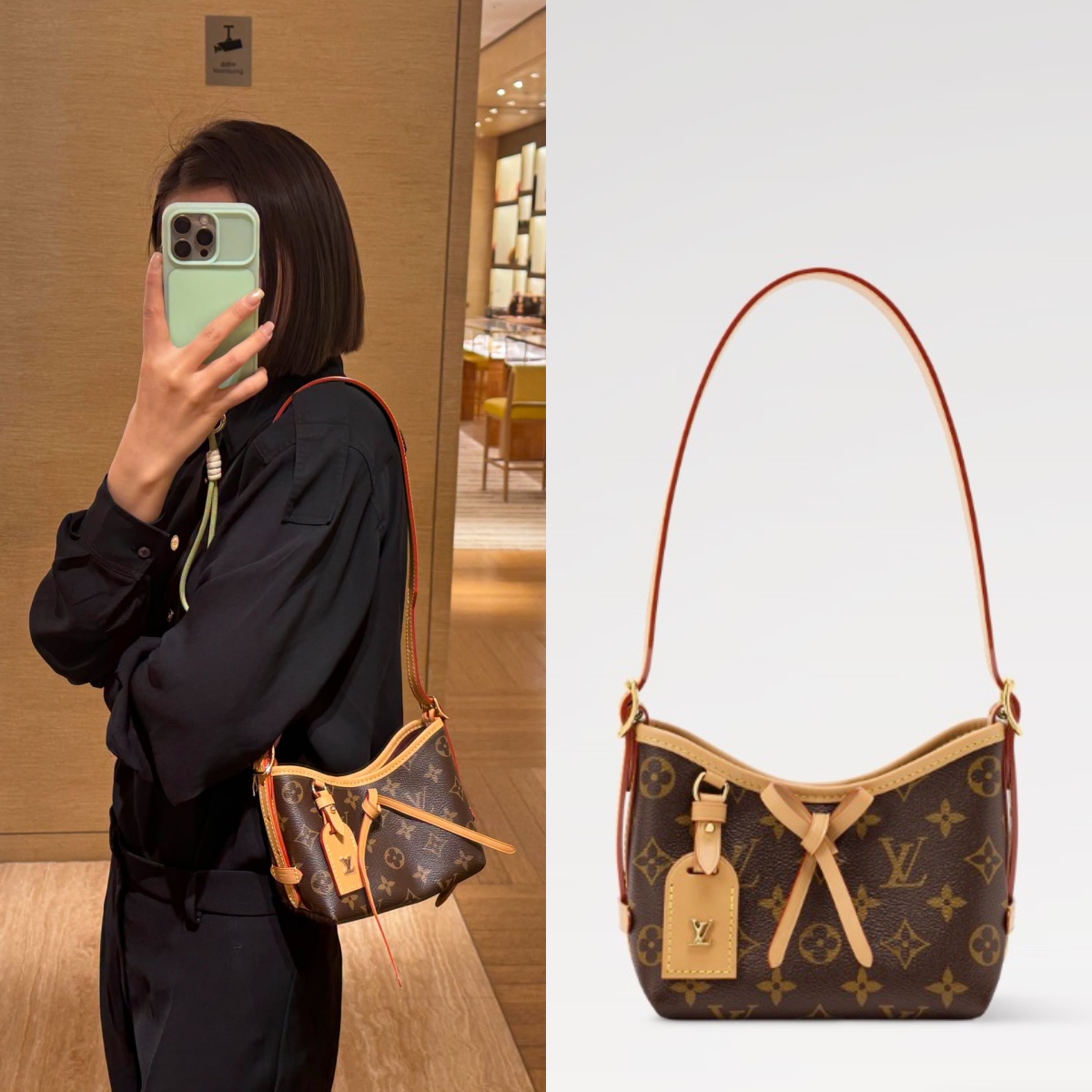 【頂級原單】LV NANO CARRYALL 老花手袋