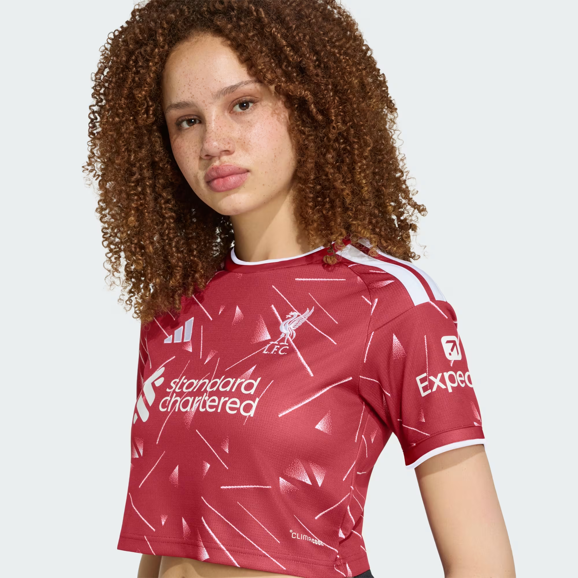 🔴⚪重塑八十年代經典 Adidas Liverpool 利物浦 2026-27 女裝主場短版球衣 (可加印字章) KB8260