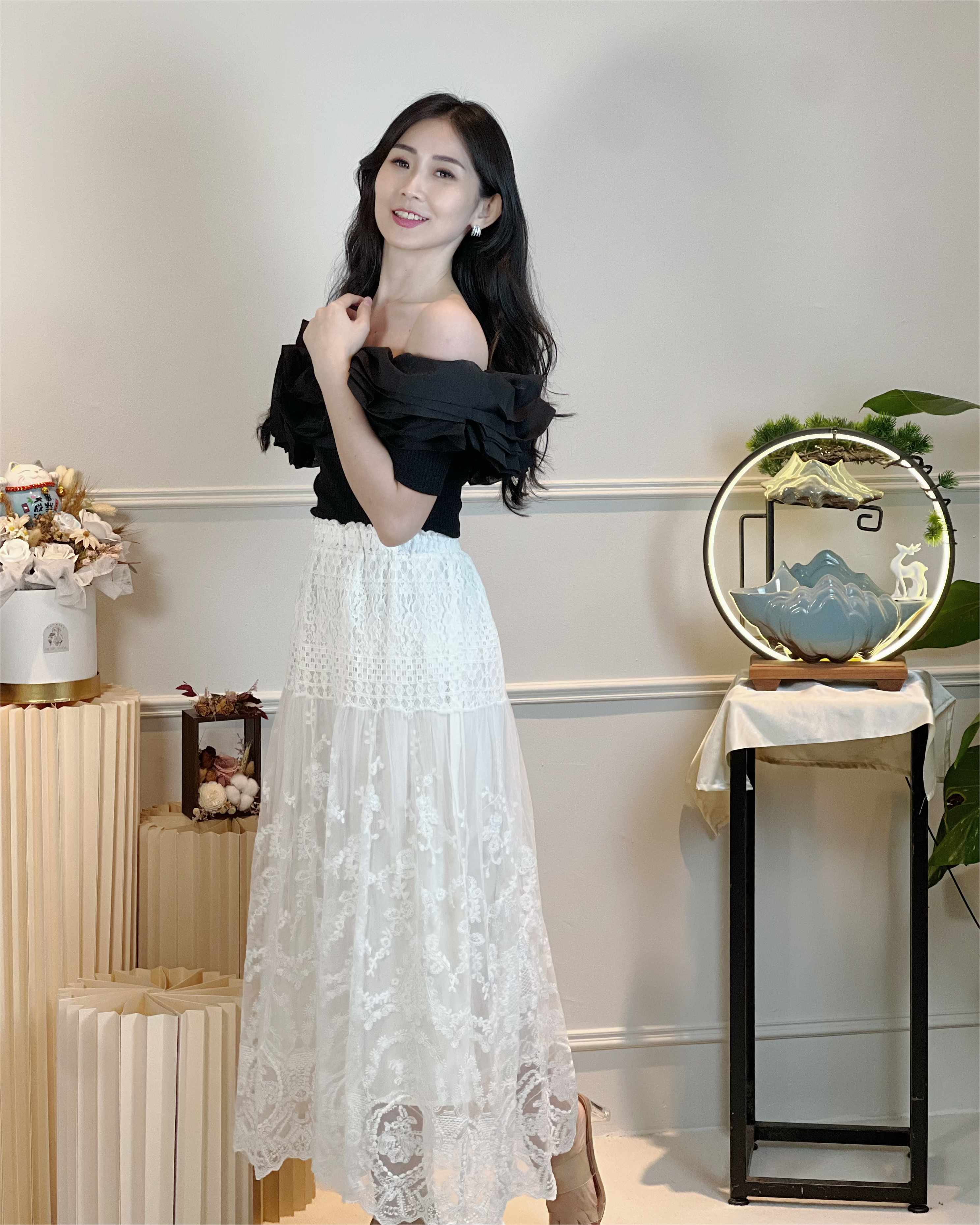 5100 Harper Riley Lacey A Line Skirt 