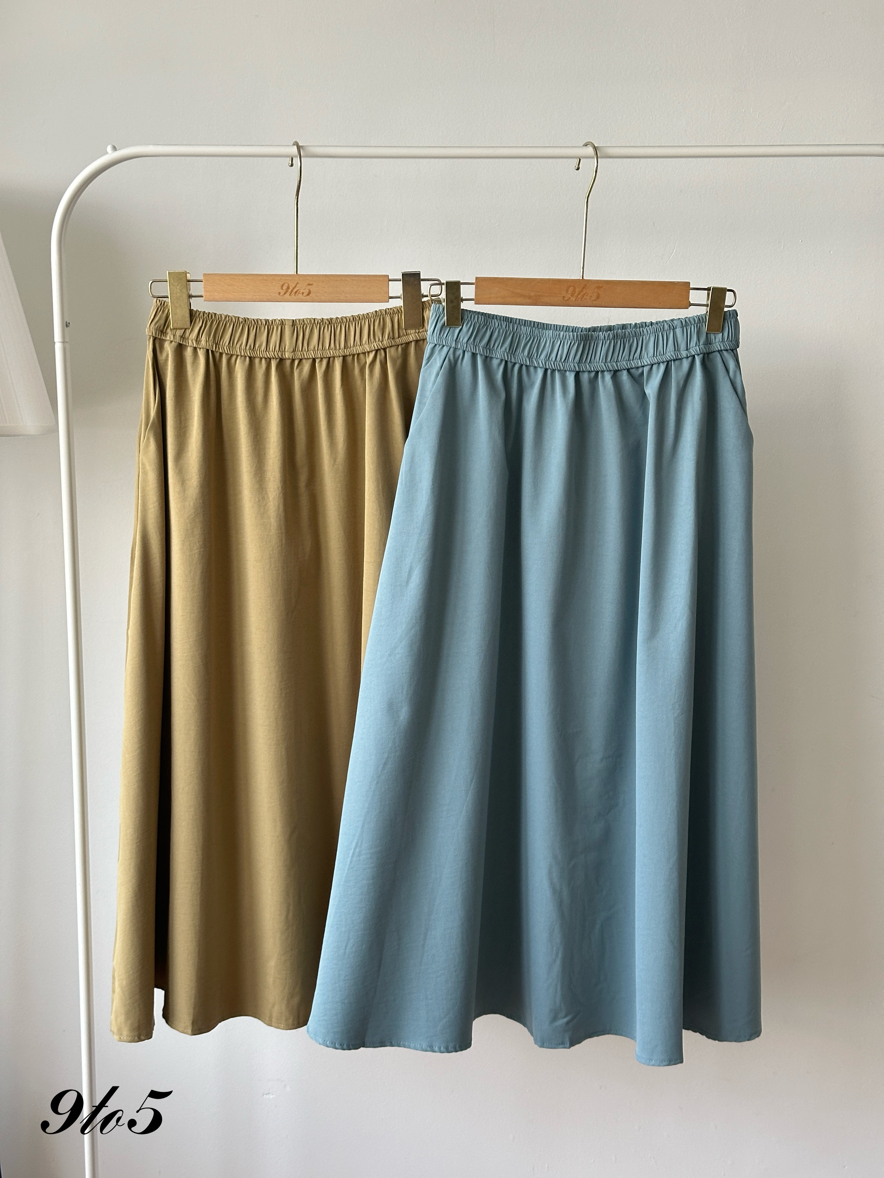 S1959 A Line Maxi Skirt - 5 Colors 