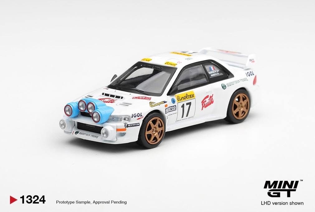 （預訂 Pre Order) Mini GT ( MGT01324-L ) Subaru Impreza WRC98 #17 1999 Rally Monte-Carlo
