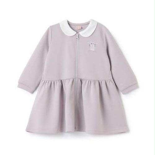 預訂款～#1051 🇯🇵日單 petit main 長袖拉鍊款連身裙