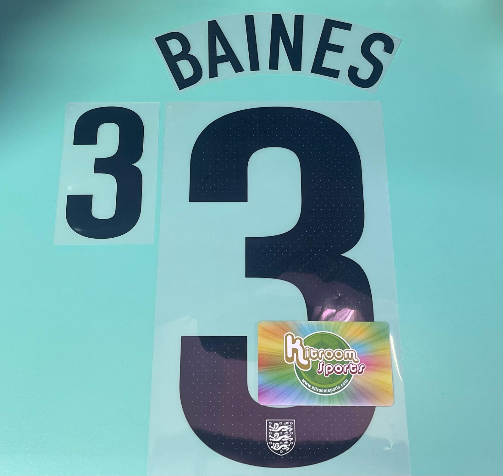 2013 England 150th Home Nameset #3 BAINES