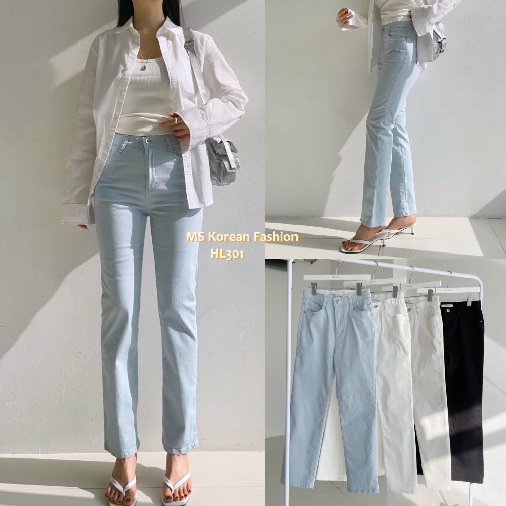 HL301 韓國🌼Howluk春版彈力棉直腳褲