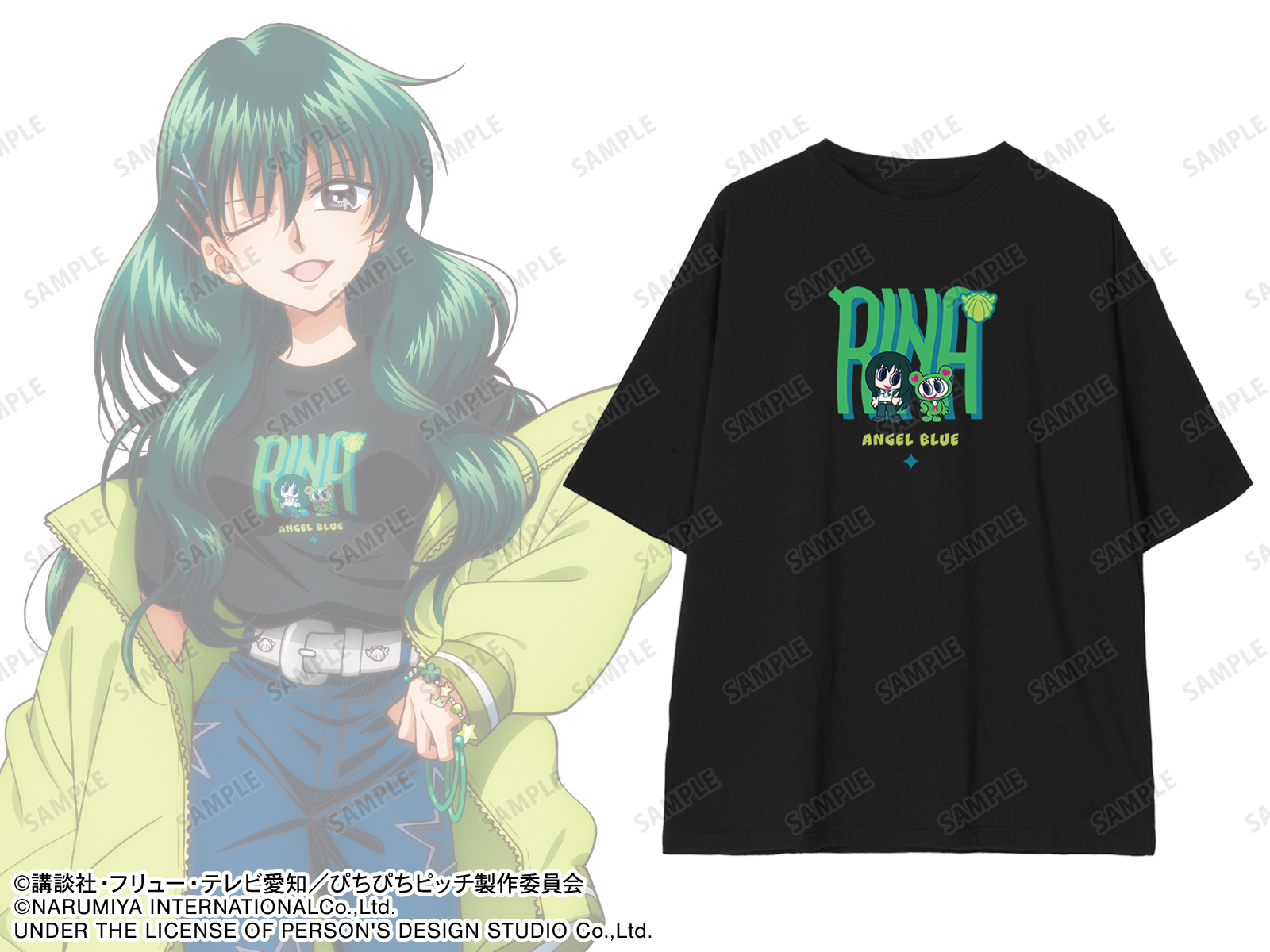 《Pre-Order》ANGEL BLUE Tee｜唱K小魚仙 Pichi Pichi Pitch X ANGEL BLUE (26PP14-P)