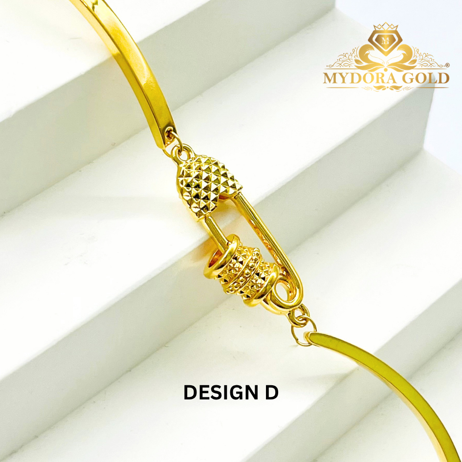 MYDORA Gelang Fashion Safety Pin Series l EMAS 916/22K