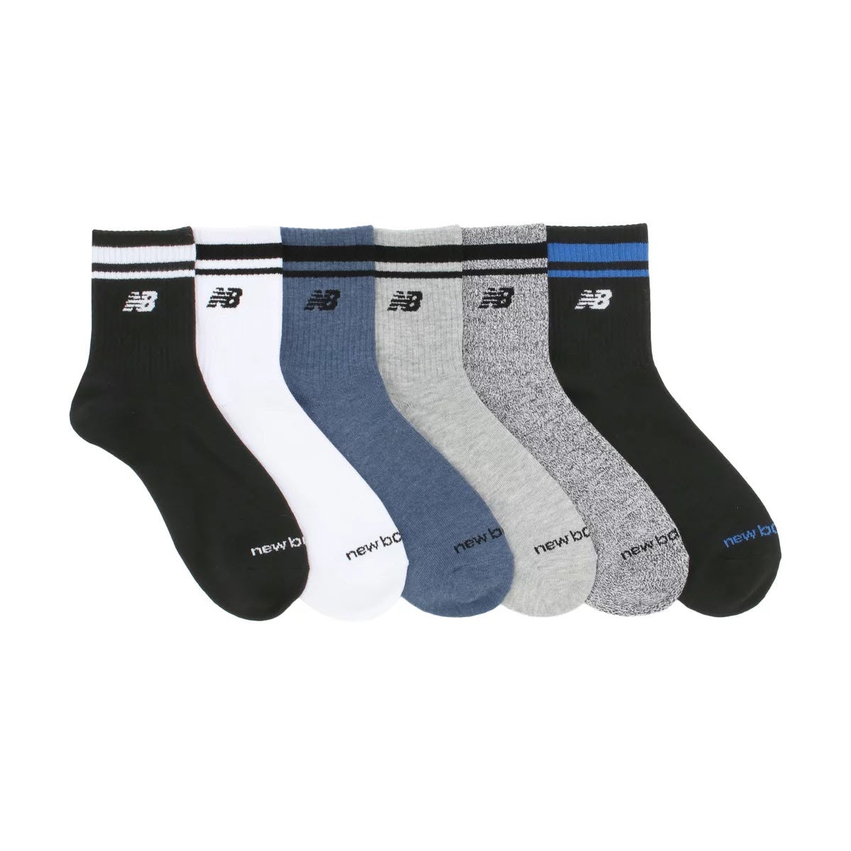 日本 Costco │New Balance 男士 Line Socks（6 雙裝）