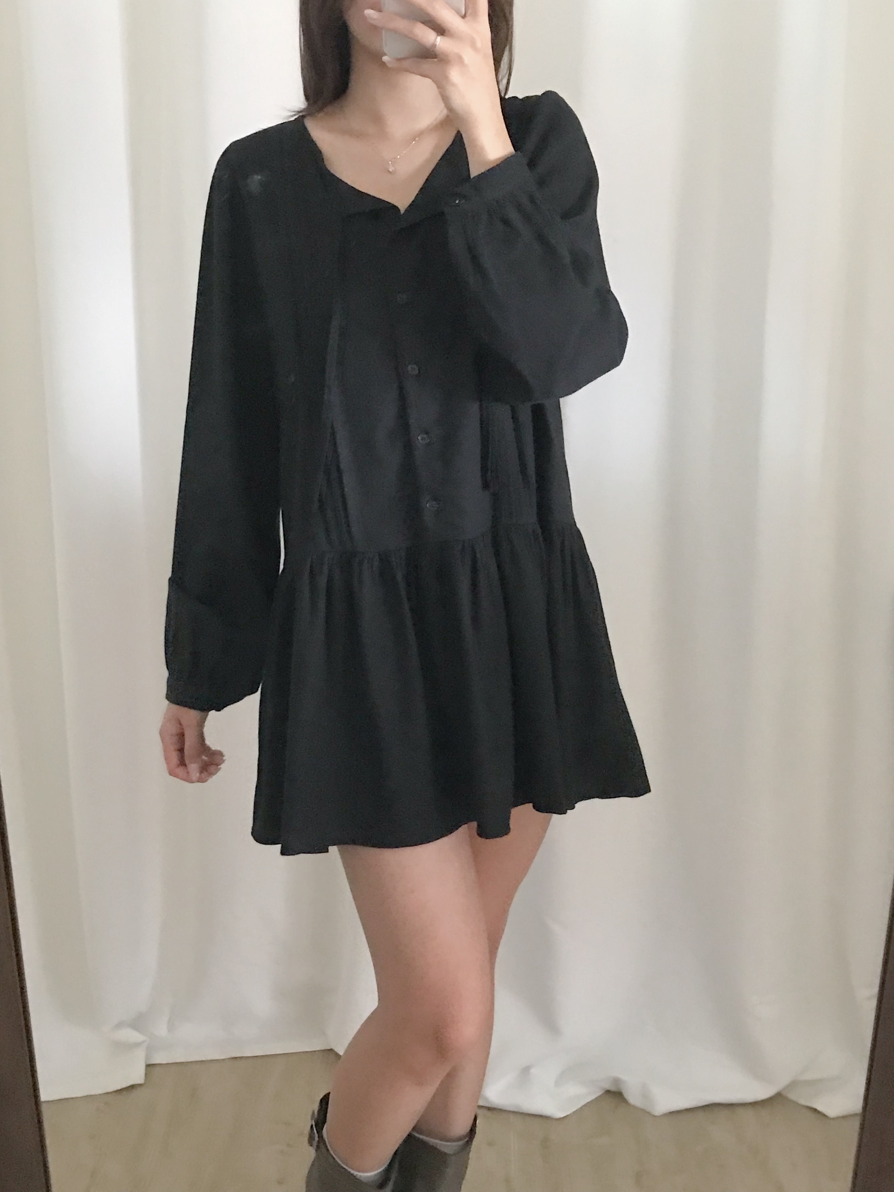 法式洋氣傘傘連身裙(兩色入)