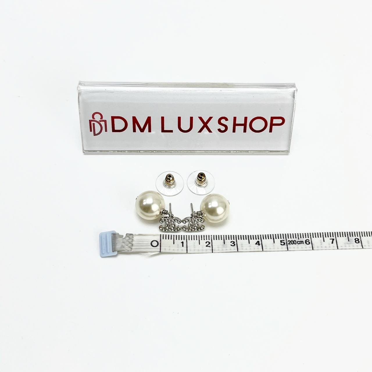 Chanel CC Pearl Drop Earings SHW 