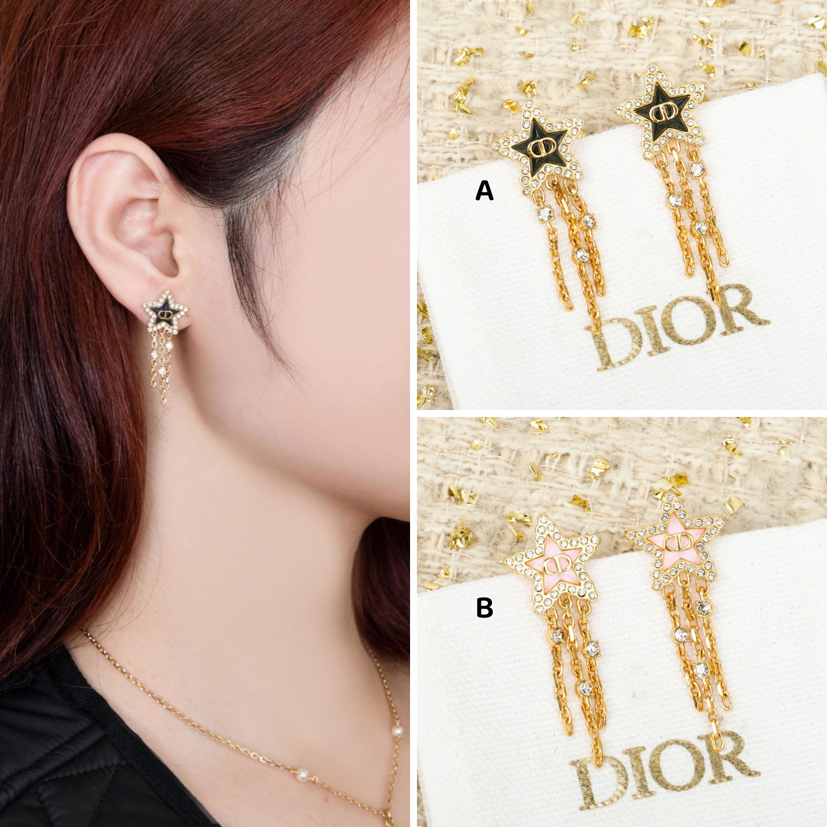 【現貨 原單】Dior Petit CD Lucky Baroque 耳環 連禮盒