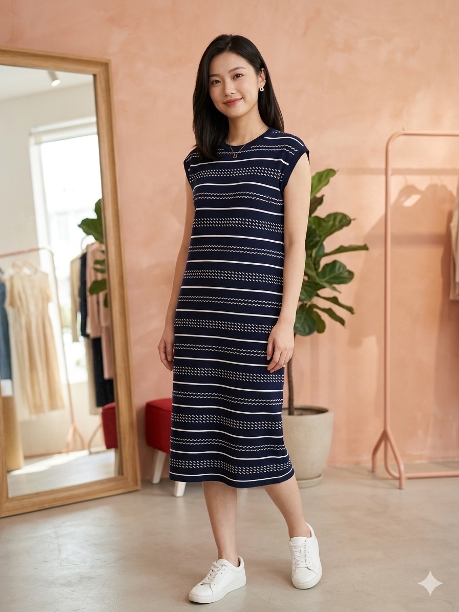 Stripe Knit Dress