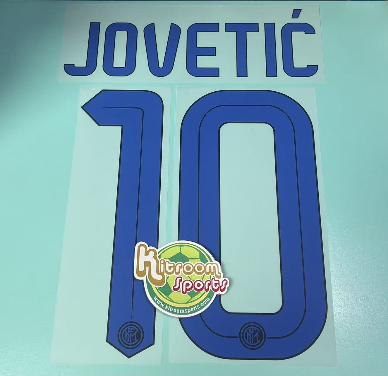 2015-16 Inter Milan Away Nameset #10 JOVETIC