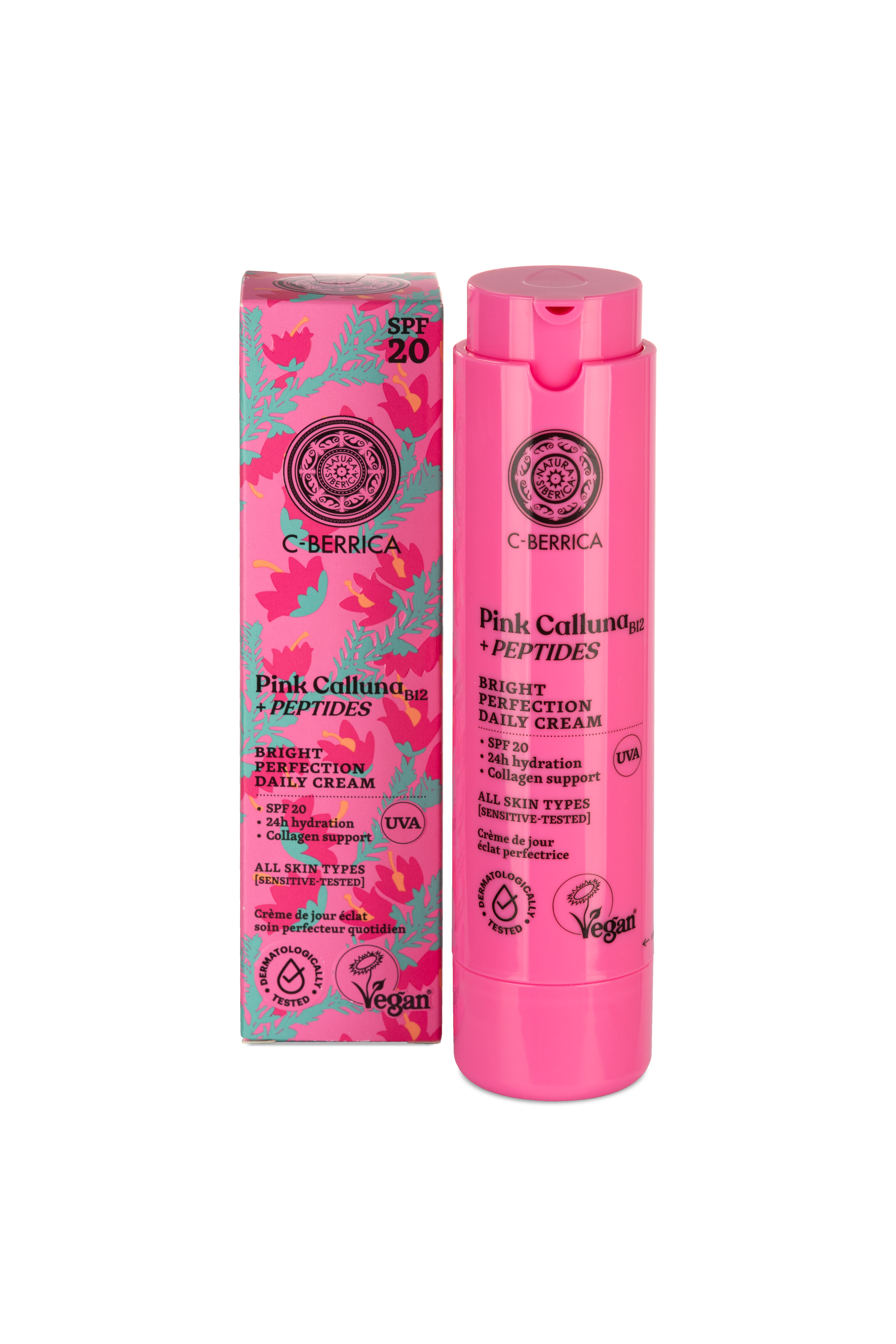 Pink-07  粉紅石楠+玻尿酸胜肽嫩滑日霜 50ml