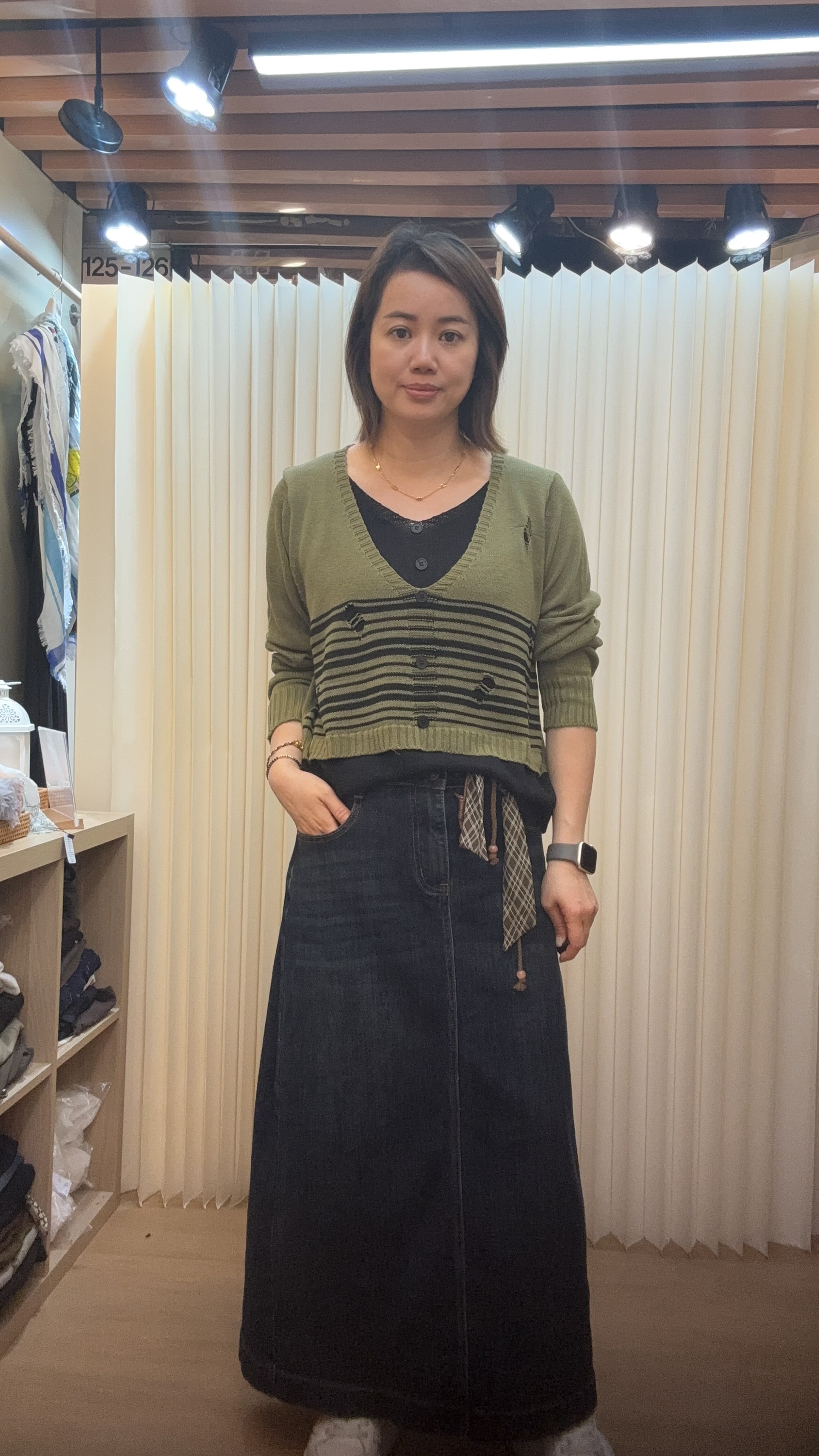 假兩件柔軟針織 J150  417387269