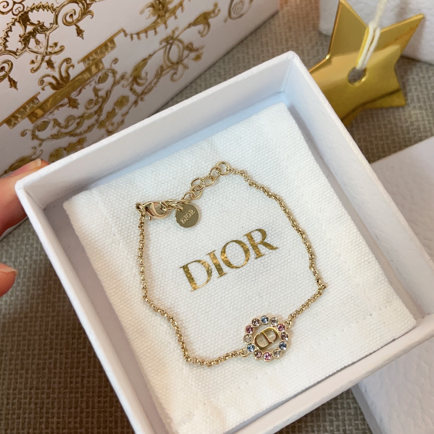 【原單】DIOR Petit CD Circle 手鍊/項鏈 連禮盒