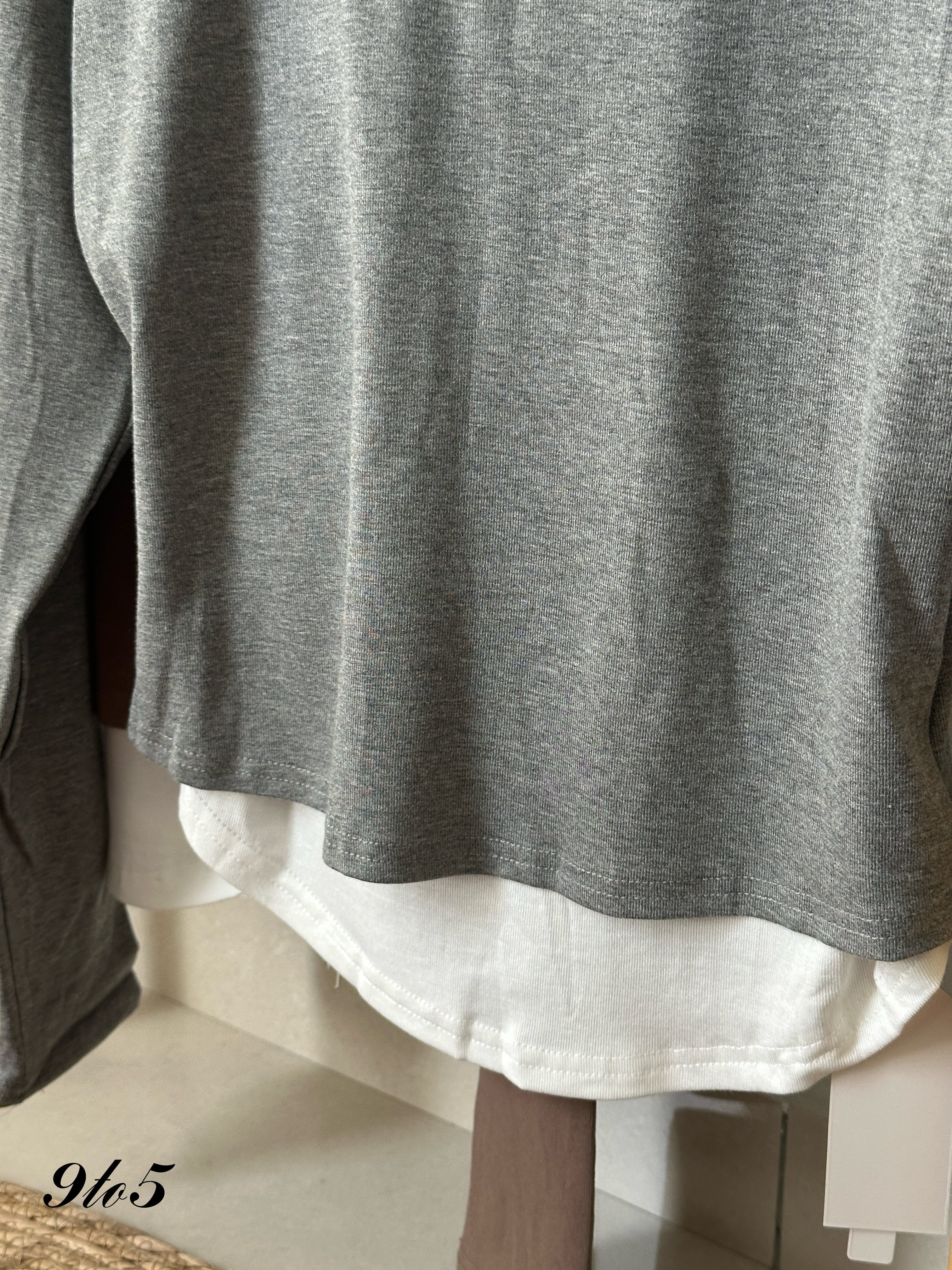 T3992 Fake Two-Piece Top - 4 Colors