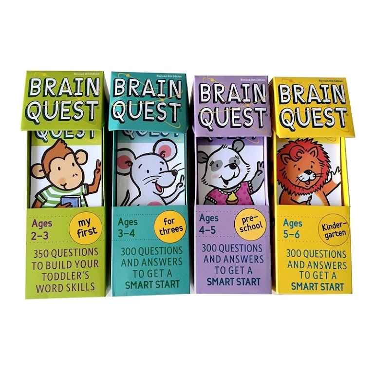 Brain Quest 大腦任務 學前認字智力開發問答卡｜4 boxes｜Suitable for ages 2-6